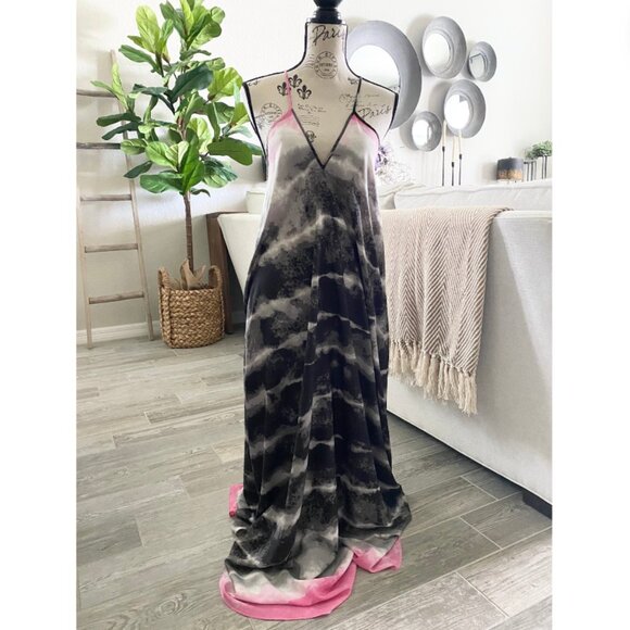 Hand-Painted Maxi Dress - Picture 1 of 7